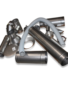 Chimney 1.5m cpl double-wall reinforced f/RGA100 EU